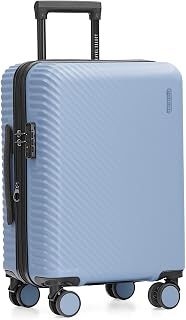 Travel Select Bridgetown Hardside Expandable Luggage w/TSA Lock, Light Blue, 21-Inch Carry-on