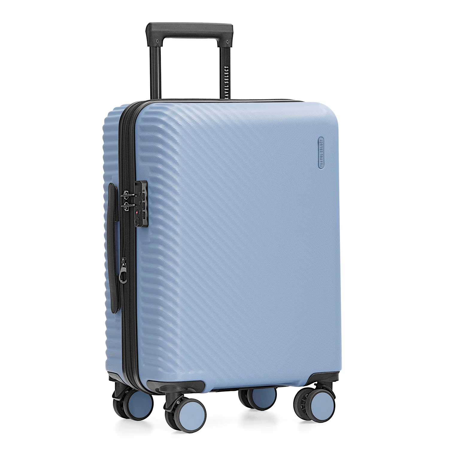 Travel Select Bridgetown Hardside Expandable Luggage w/TSA Lock, Light Blue, 21-Inch Carry-on