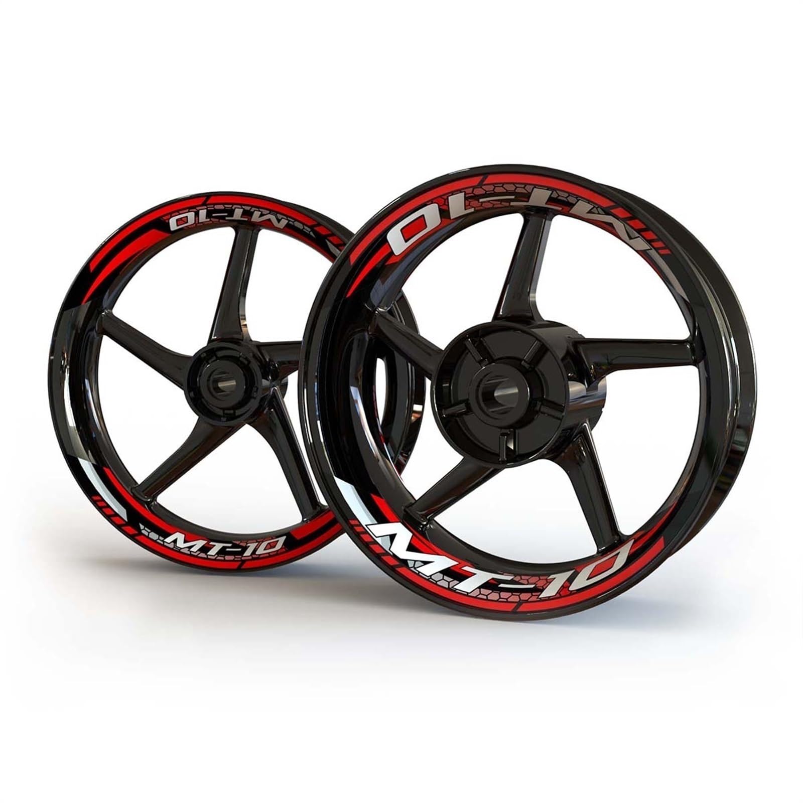 Motorcycle Racing Equipment Wheel Tire Rim Decoration Adhesive Decal Stickers for Yamaha Mt10 Mt 10 Sp Decorative(Color7)