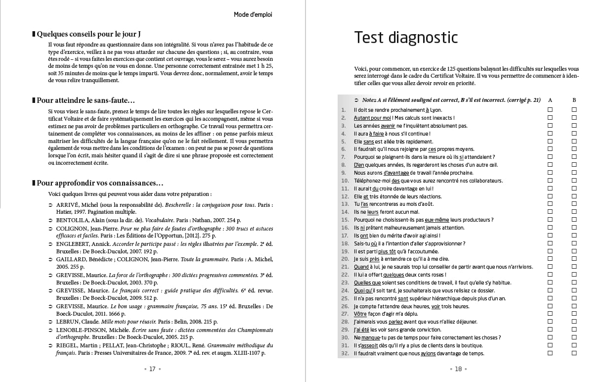 Le Grand Livre de l'orthographe - Certificat Voltaire: La référence pour atteindre le score que vous visez !