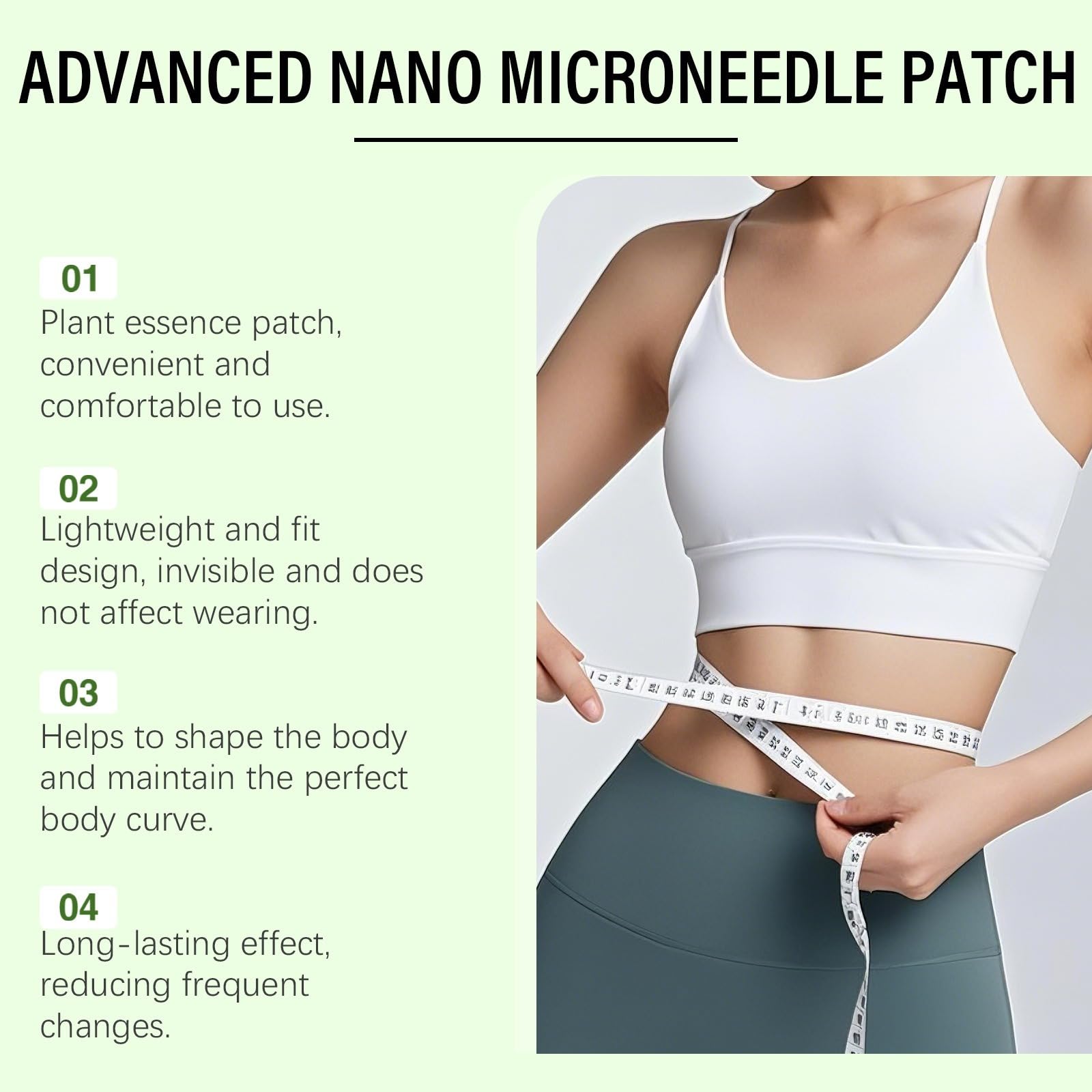 Moringa Plaster 10-IN-1, Moringa X Berberine Slimming, 10 w 1 Nano Microneedle, naturalne wyszczuplanie do utraty wagi, płaskich stomach, łatwe w aplikacji, dla mężczyzn i kobiet, naturalne składniki