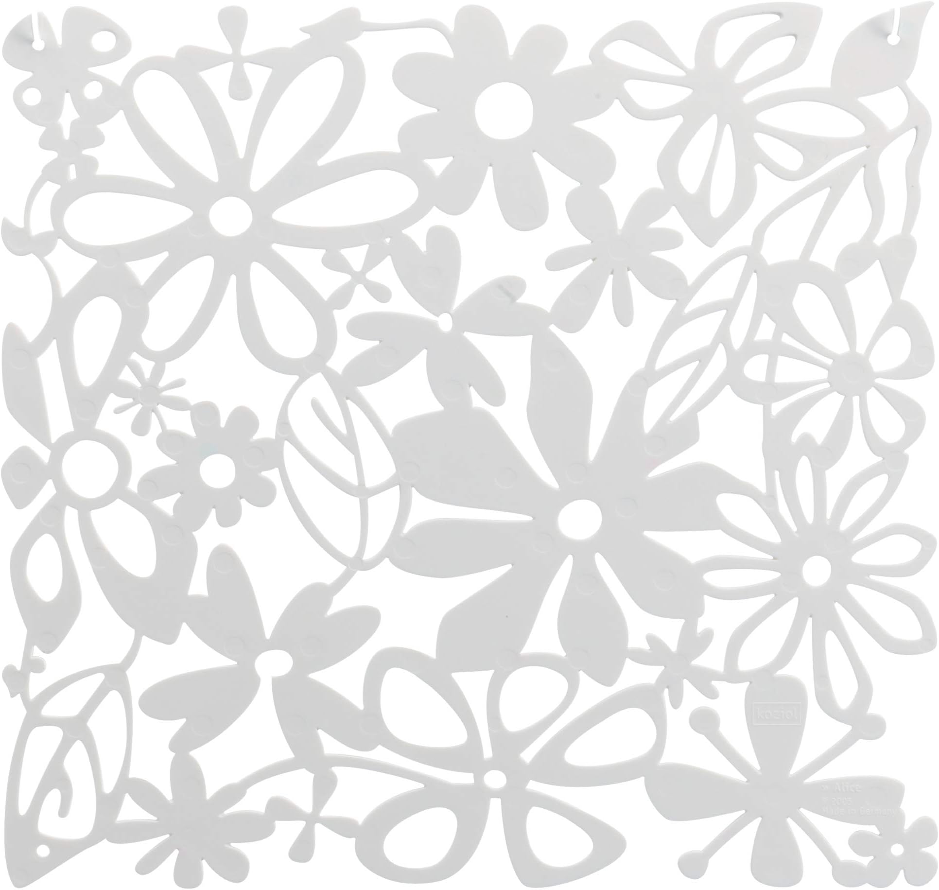 Koziol Alice Room Divider Ornament, White, 0.3 x 27 x 27 cm