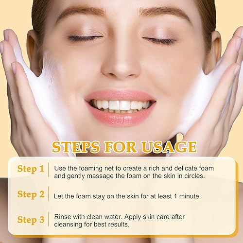 Miniatura 5 de Honey Glow - Barra de jabón kójico de cúrcuma y limón, barra de jabón de cúrcuma para cara y cuerpo, jabón natural hecho a mano para todo tipo de