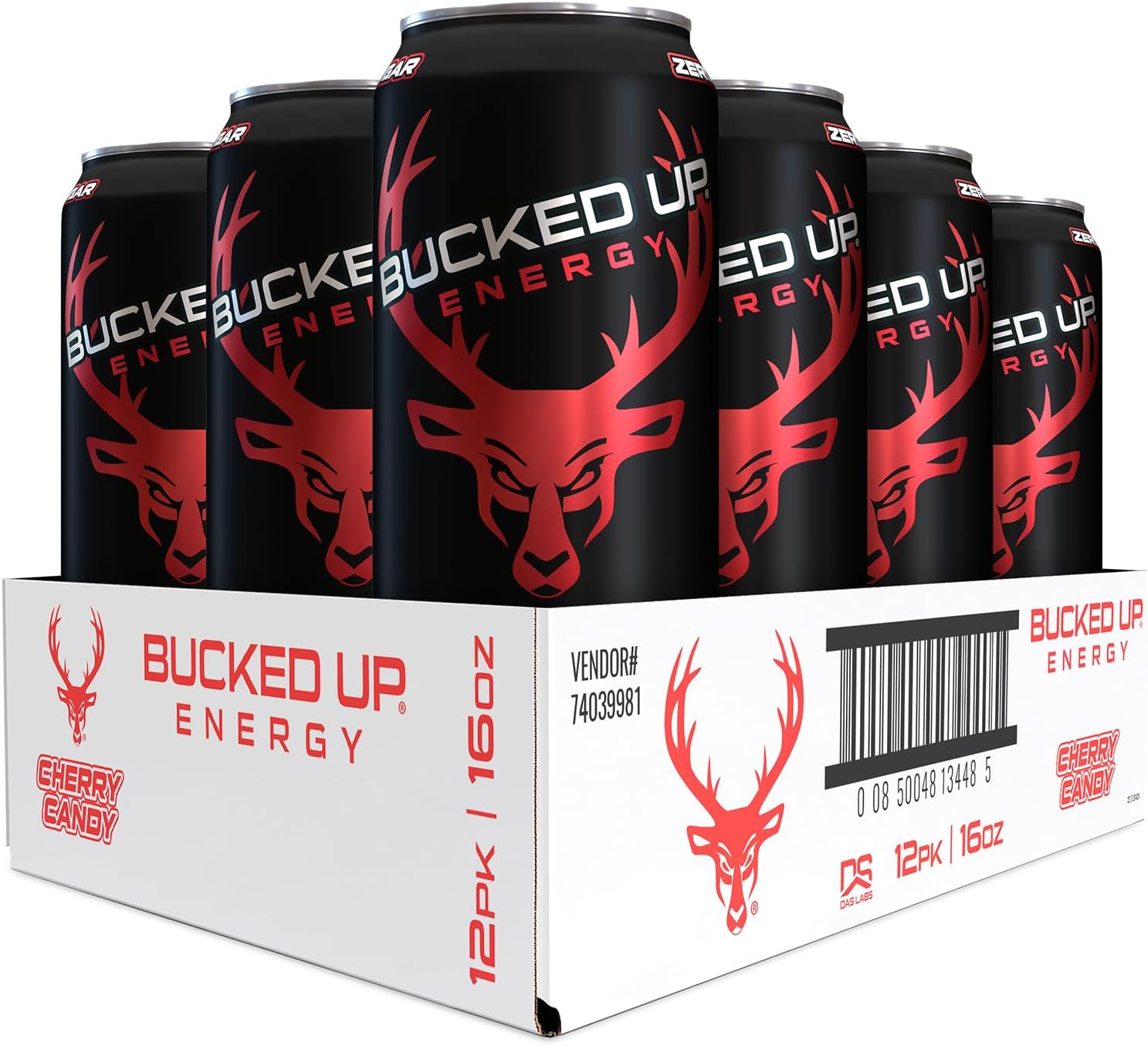 Bucked Up Energy Drink 300mg (Cherry Hard Candy) (12 CT)