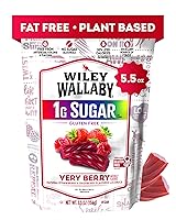 Vista 1 de Wiley Wallaby Dulces de regaliz gourmet de 5.5 onzas de sabor australiano suave y masticable, sin gluten, sabor australiano (5.5 onzas