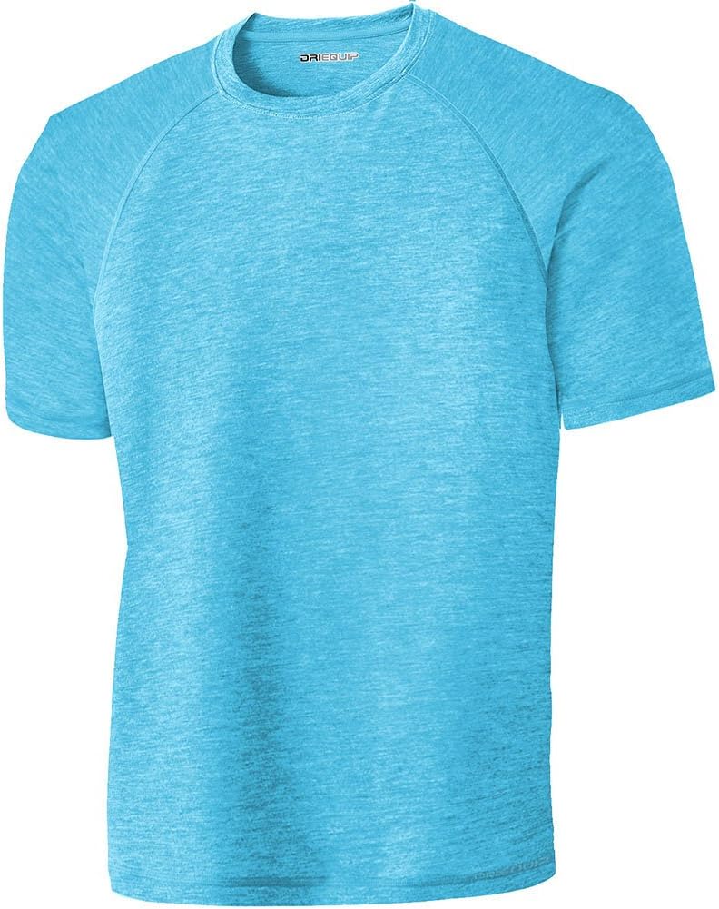 DRIEQUIP PosiCharge Tri-Blend Wicking Raglan Tee in Sizes XS-4XL