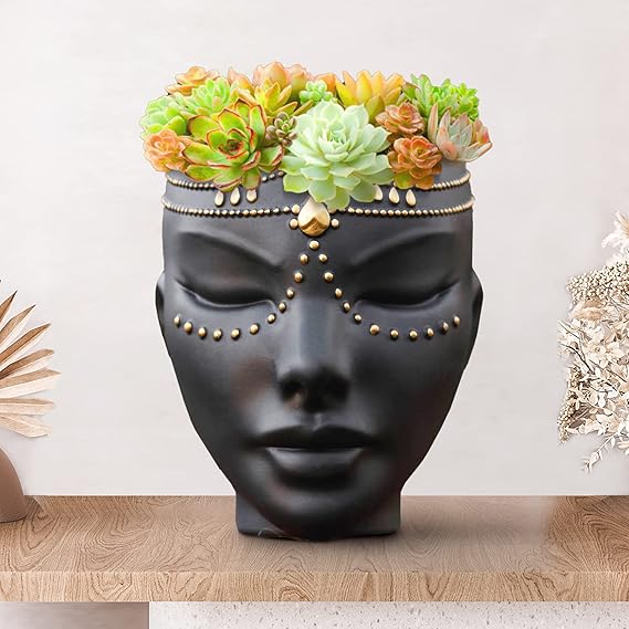Bossa Linda Head Planter for Flat Surface & Wall Pot Heads