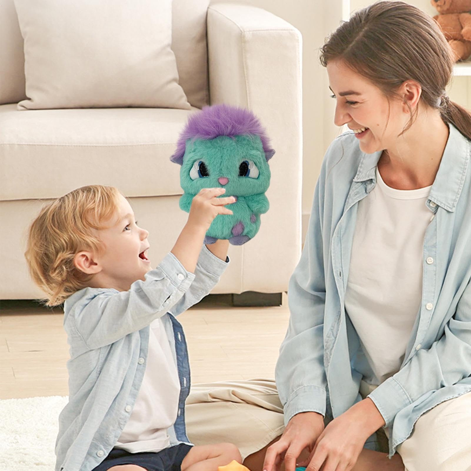 Genérico Peluche Bibble,Personaje De Animación Peluche Suave Y Tierno,Juguete De Dibujos Animados De para Niños,Muñeca De Elfo Gordito Kawaii De Pelo Púrpura,Decoración Casera Linda — view 2