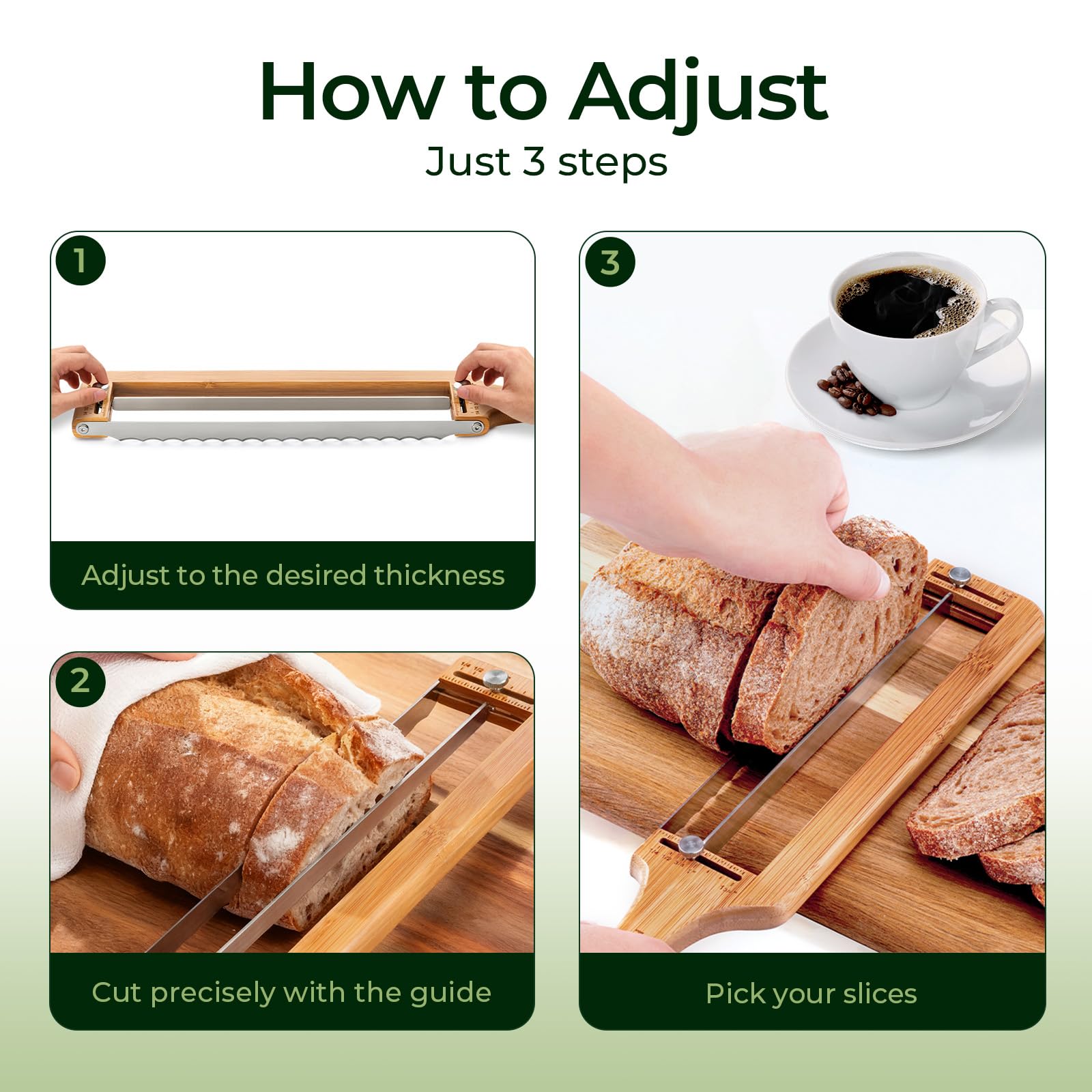 Adjustable Bread Knife - Slice Sourdough Perfectly -6