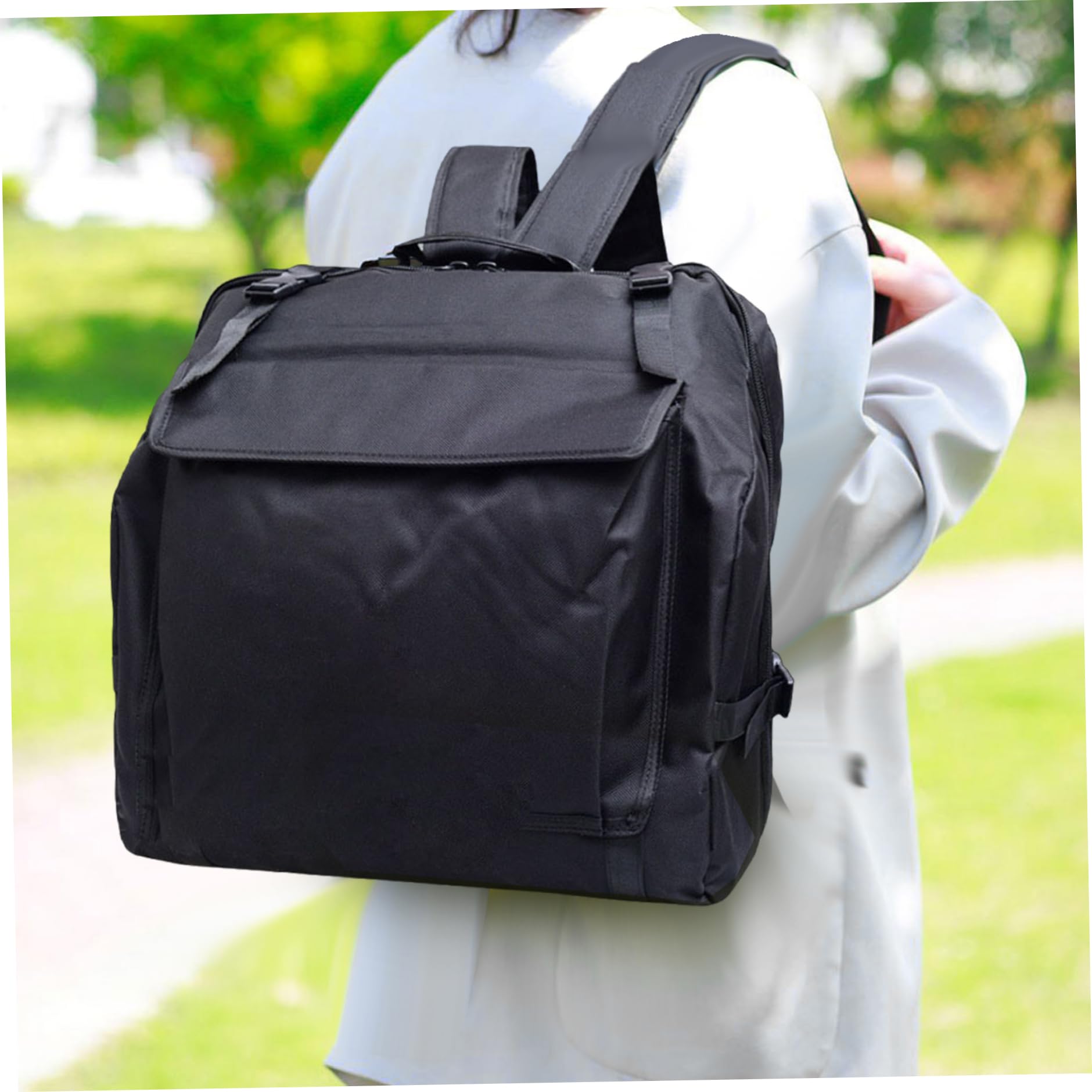 Housse de Transport pour accordéon, 45, 7 x 43, 2 x 25, 4 cm, épaisse et rembourrée, avec Bretelles réglables, Sac à Dos en Tissu Oxford imperméable pour accordéon 60 Basses.