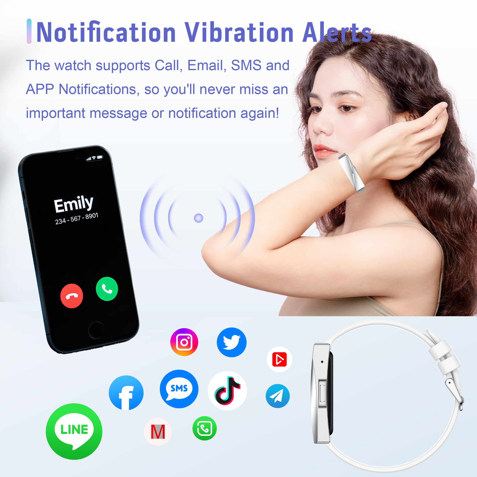 Montre Connectée avec 170+ Sport, GPS Bracelet Tracker avec IP68 Fréquence Cardiaque SpO2 Sommeil Podomètre Fitness Tracker, Montre Sport Femme avec Notification Bluetooth