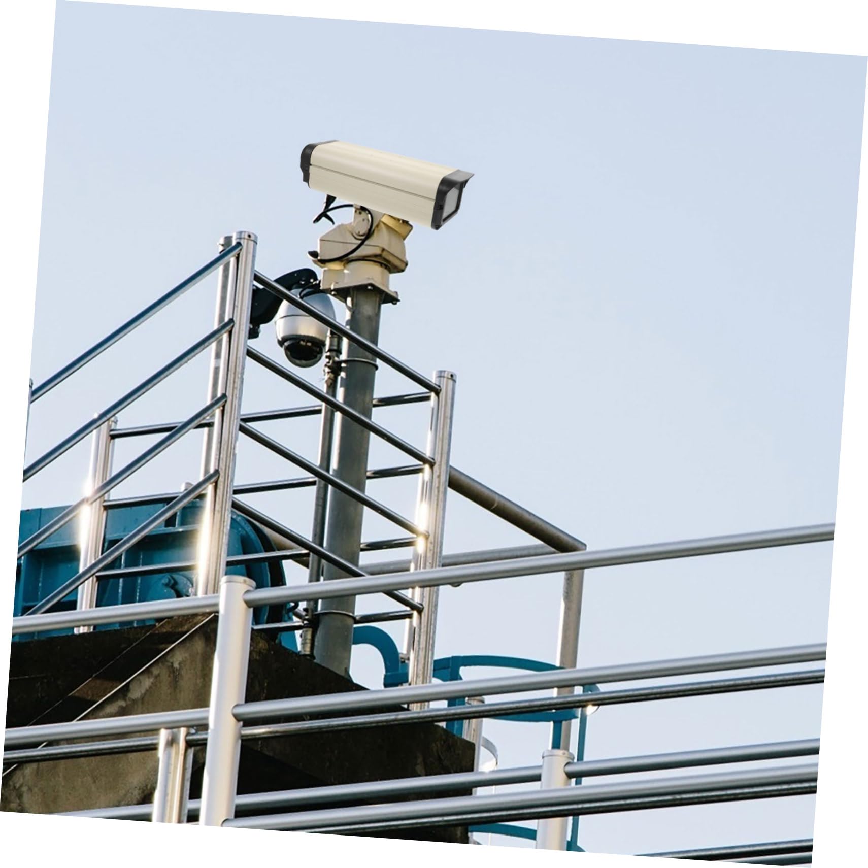 Boîtier de Caméra Extérieure 12 Pouces et Protection Anti-Pluie en Alliage D'aluminium Conception à Ouverture Latérale pour Caméra de Surveillance en Extérieur