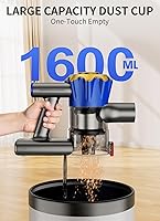 Vista 8 de Aspiradora inalámbrica, 580 W 50 Kpa, potente aspiradora de palo, batería recargable de hasta 70 minutos, aspiradoras para el hogar, antienredos