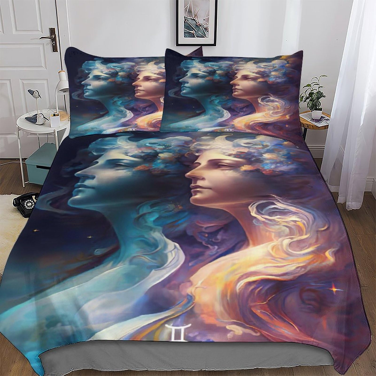 Parure de lit de microfibre coton Les Jumeaux Tango double