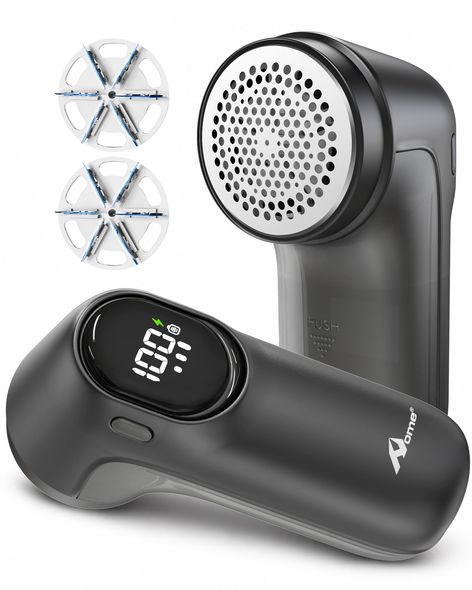 Lint Remover, USB-C Fabric Shaver with LED Display & 3 Speeds