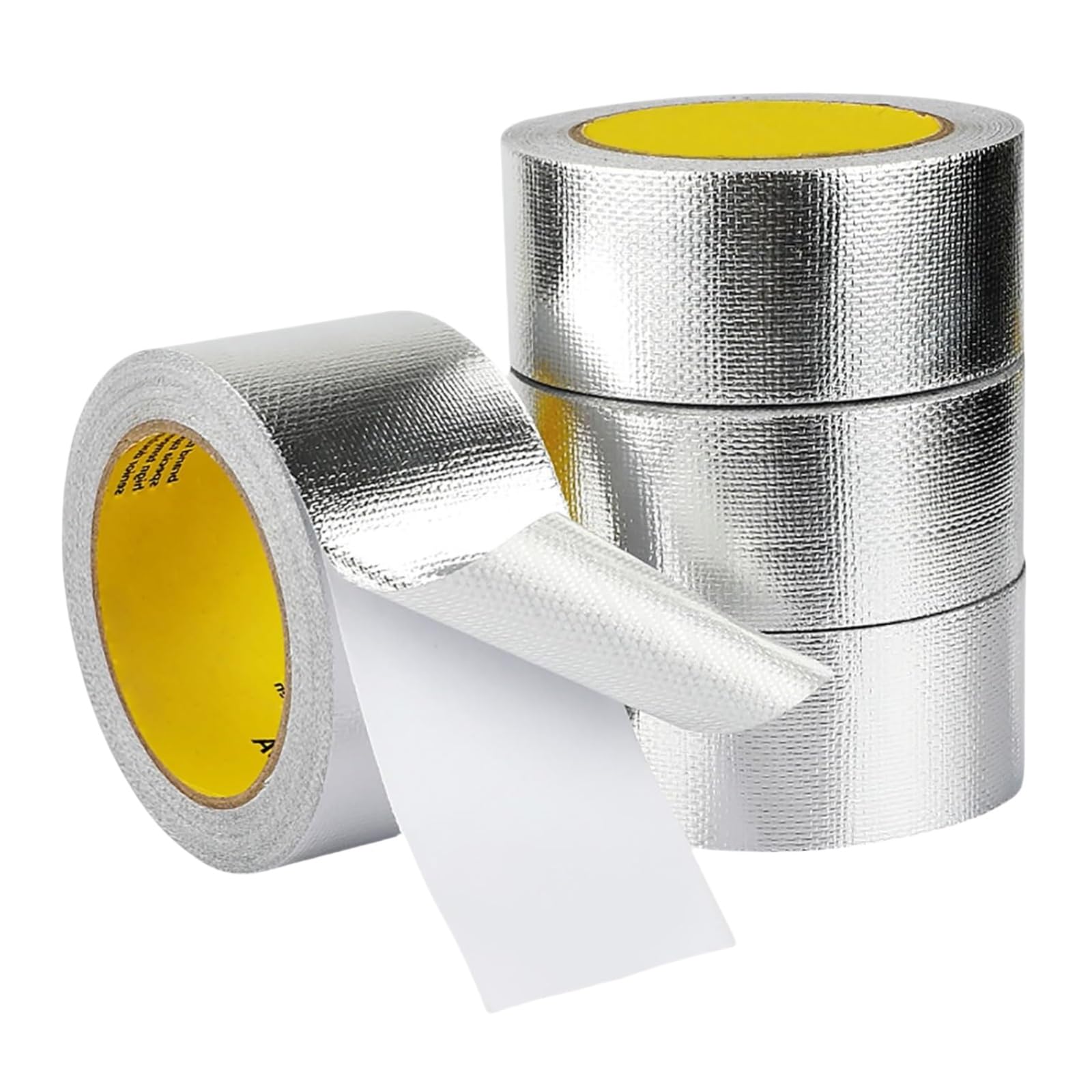Cinta de aluminio alta resistencia (0,15 mm espesor, 10 cm × 50 m) - selladora impermeable for conductos climatización, salidas secadoras y tuberías metálicas(15cm*50m)
