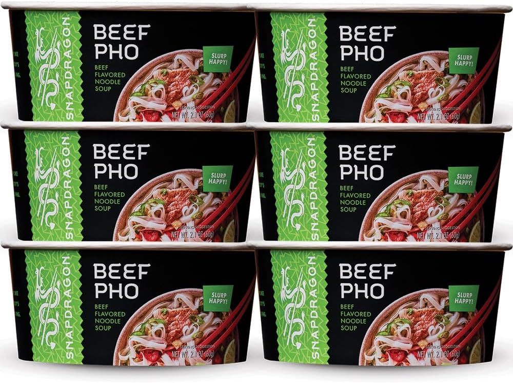 Pho Soup Bowl, Beef Pho, 2.1 oz (Pack of 6)
