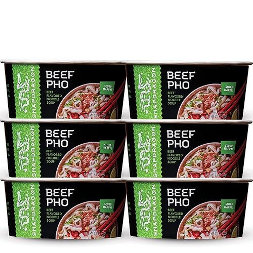 Snapdragon Pho Soup Bowl, Beef Pho, 2.1 oz (Pack of 6)