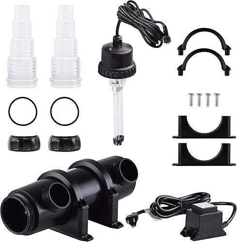 Vista 11 de Alpine Corporation 7 Watt UV Clarifier Intended for Fountains, Waterfalls, and Water Circulation Out of Water Use, Black 7 vatios negro,Negro