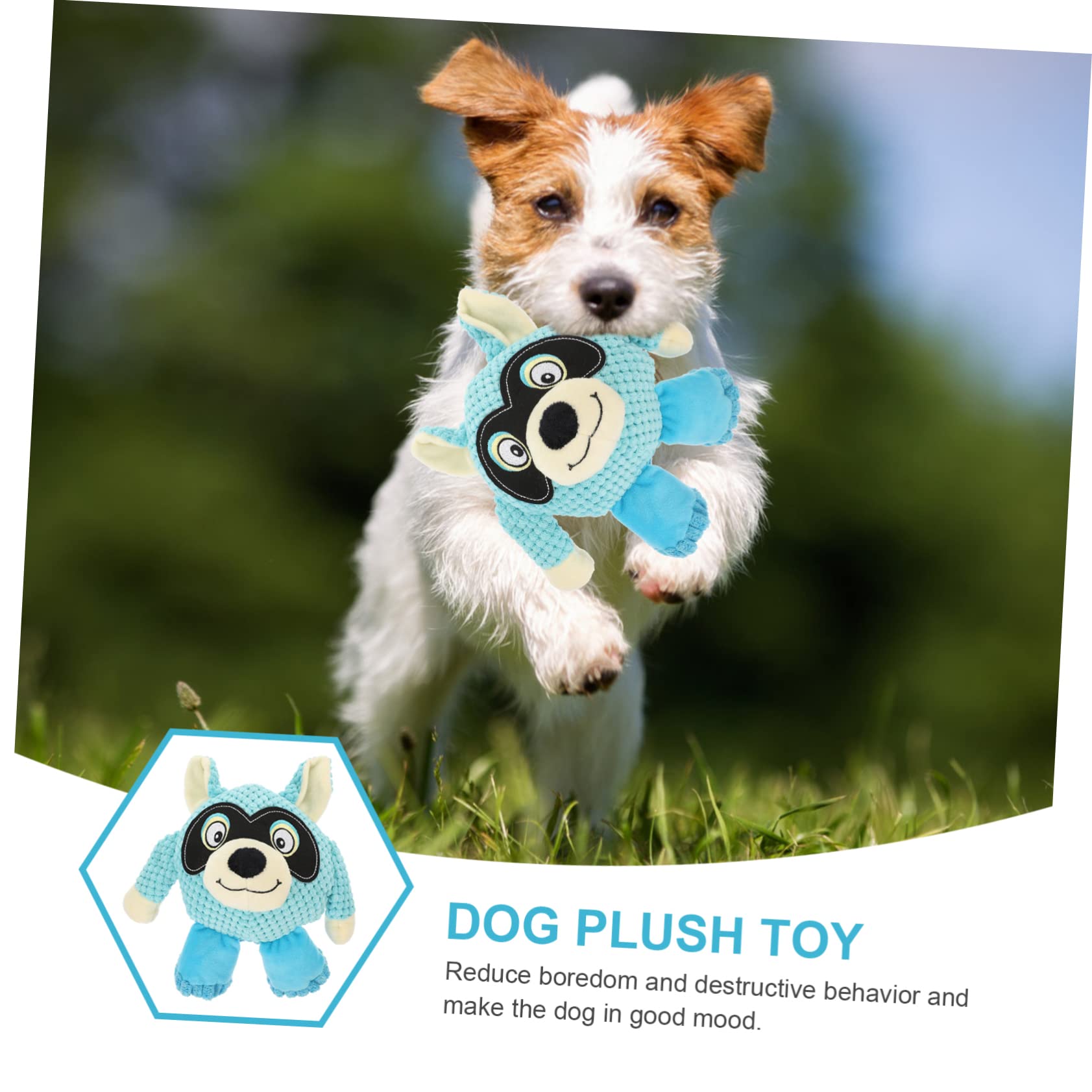 Sosoport 2piezas Juguete De Peluche para Perros Juguete Interactivo Sonido para Mascotas para Jugar Casa Aire Estimula La Salud Vínculo Tu Mascota