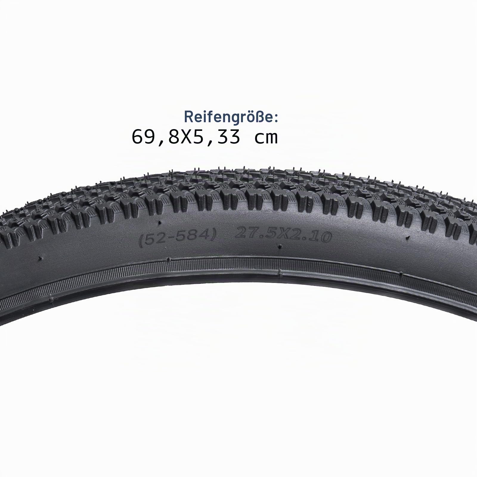 YunSCM 2Pcs Faltbare 27.5 Zoll Reifen 27.5 x 2.10 Mantel 52-584 kompatibel 27.5x1.95 27.5x2.0 27.5x2.10 27.5x2.125 Fahrradreifen