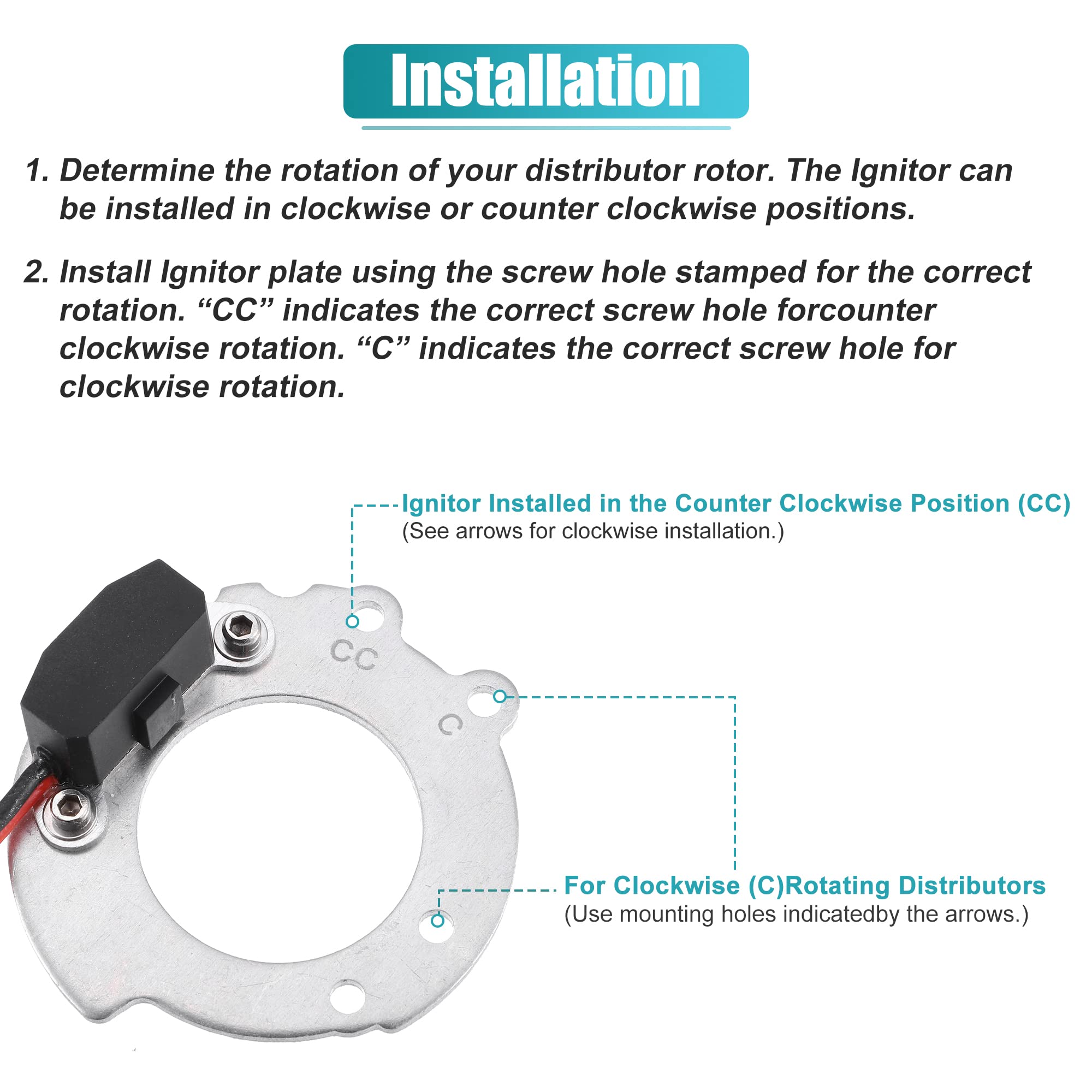 Amazon.com: X AUTOHAUX 1244A Electronic Ignition Kit for 12 Volt