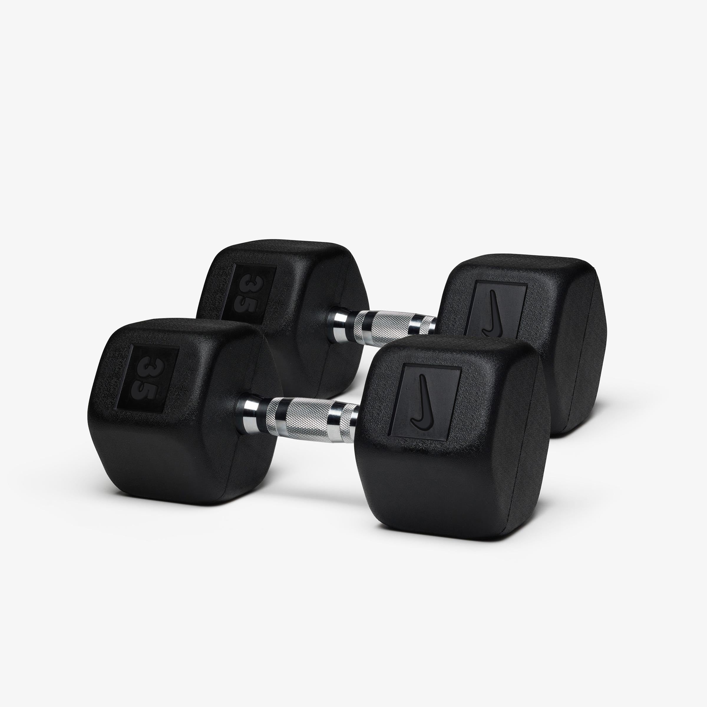 Rubber Hex Dumbbell Pair