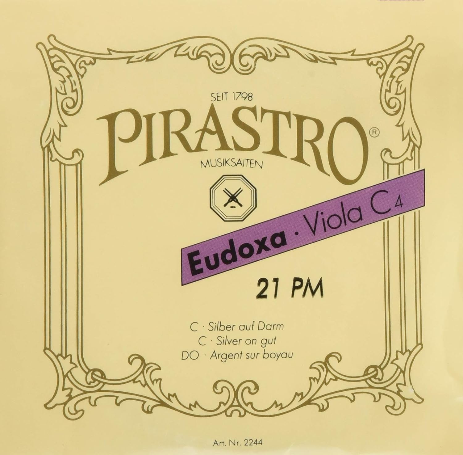 Eudoxa 2244 Oidoxa Viola Strings C-Wire String Silver Roll 4/4