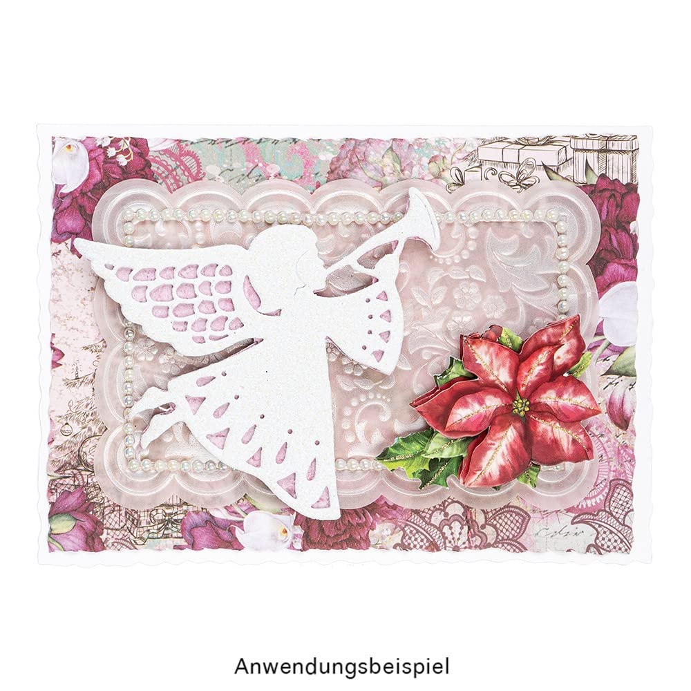 100 Feuilles Papier Déco 25x25cm 250g/m² Duo-Design - Imprimé Recto Verso - Ideen Mit Herz