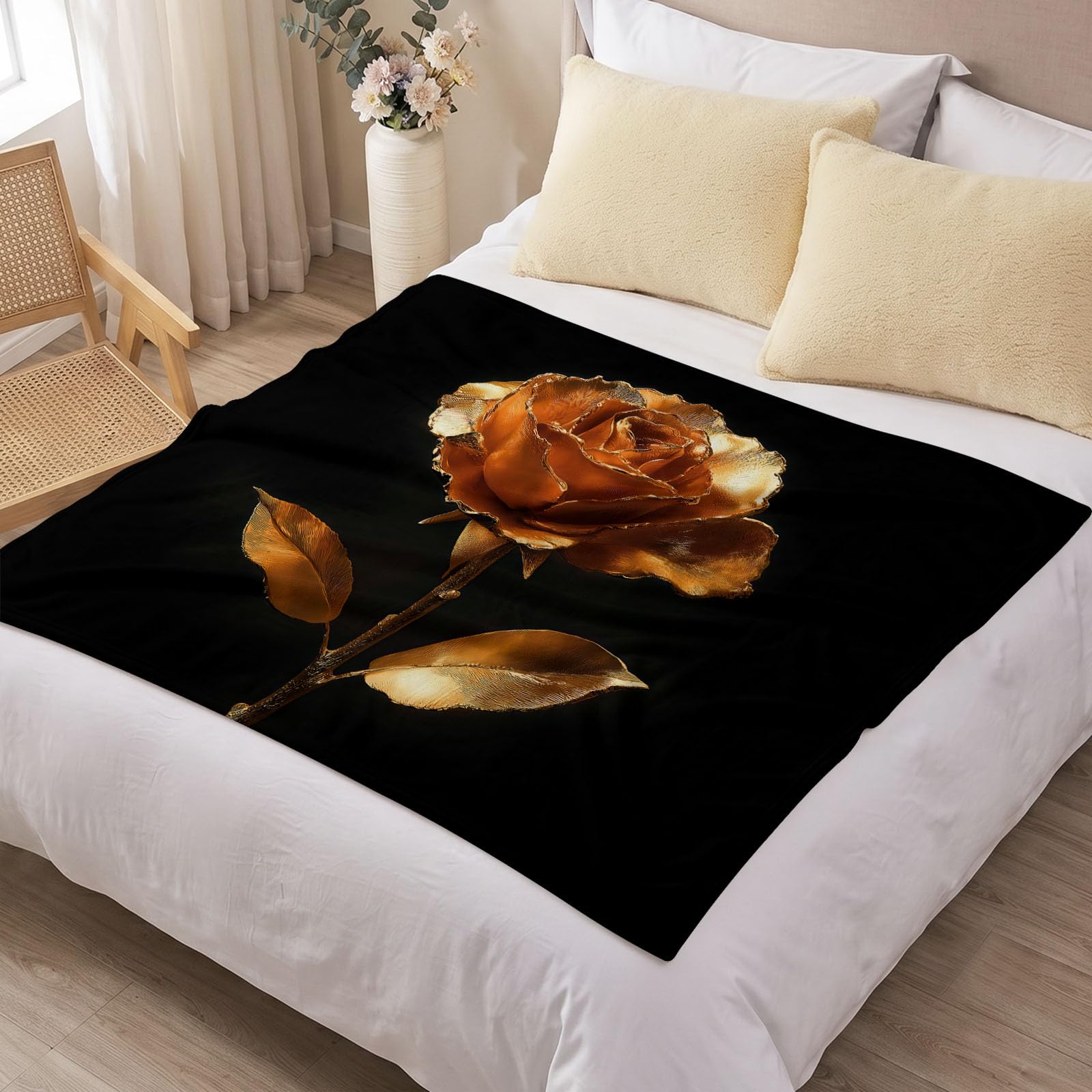 Narzuta 150 x 200 cm miękka ciepła narzuta na łóżko flanelowe narzuty