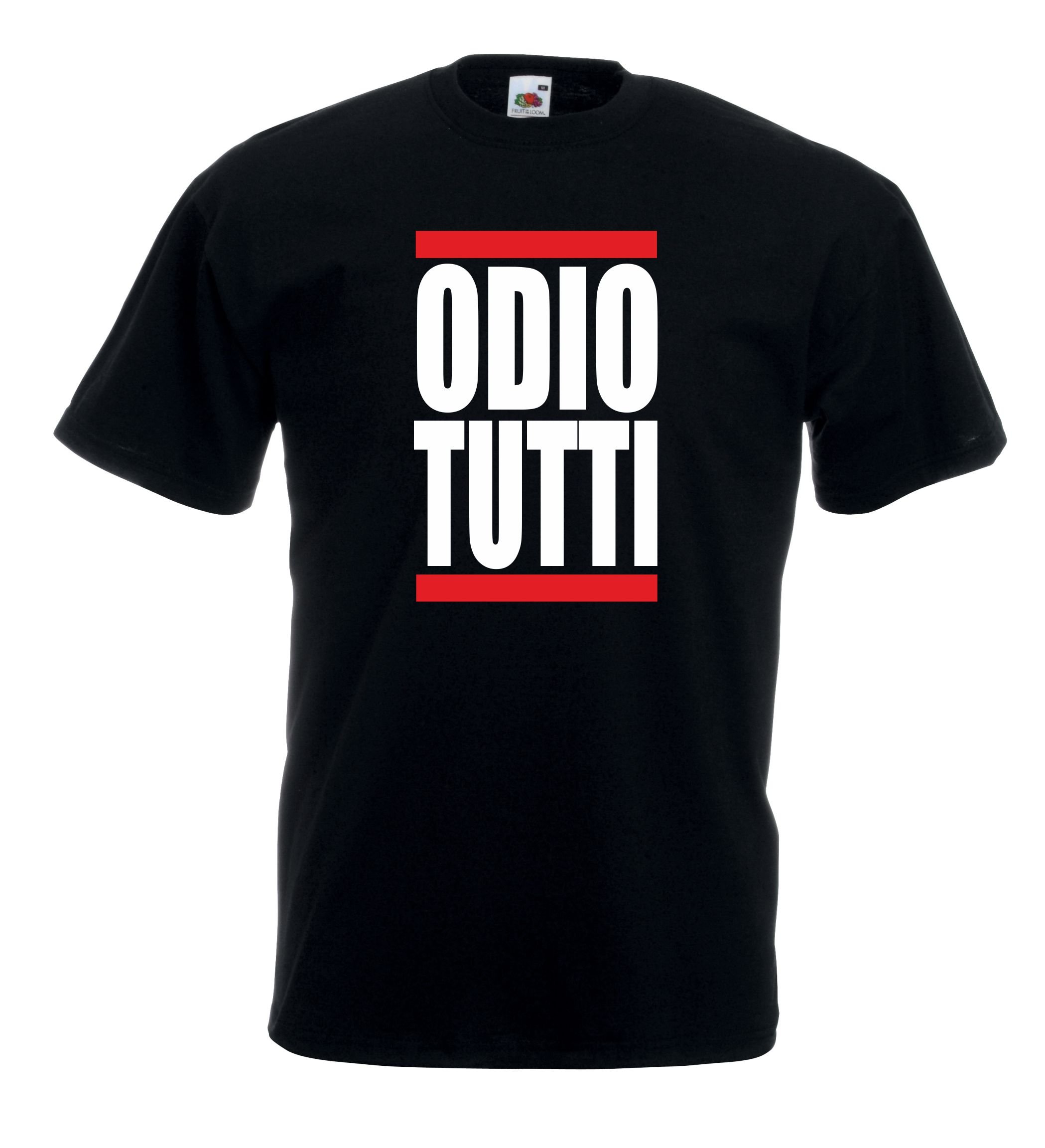 Settantallora T-Shirt Uomo Odio Tutti | Maglietta Nera in Cotone a Manica  Corta con Stampa Ironica Minimal | Idea Regalo Divertente per Antisociali  (S) : Amazon.it: Moda
