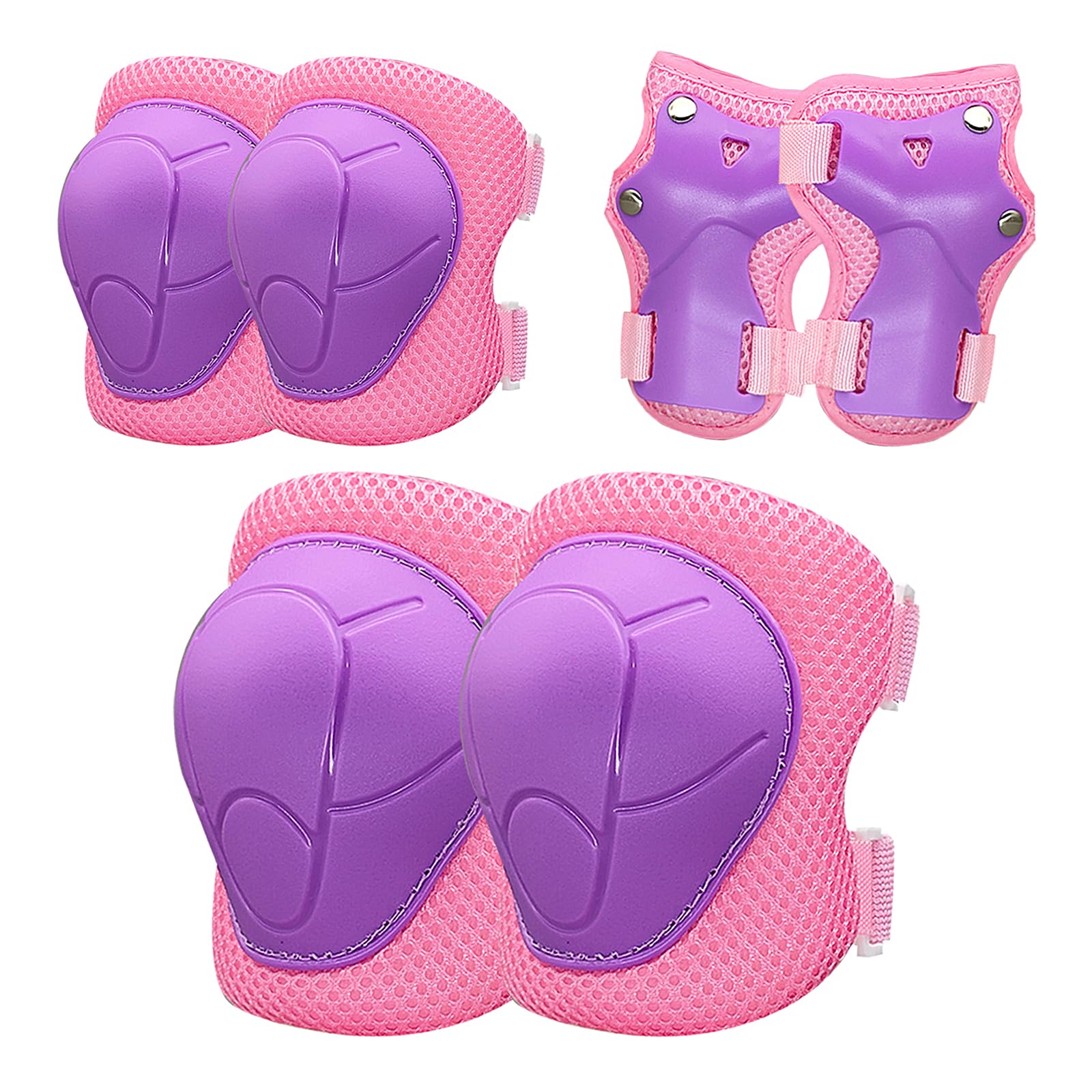 Knee Pads for Kids， Knee Pads and Elbow Pads Set Toddler 3-10 Years Protective Gear Set for Girls Boys with Wrist Guards for Skating Cycling Bike
