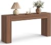 Mesa de entrada VASAGLE de 63 pulgadas, tablero grueso, estilo granja | Mesa larga para pasillo, sala, recámara, detrás del sofá, café castaño 1