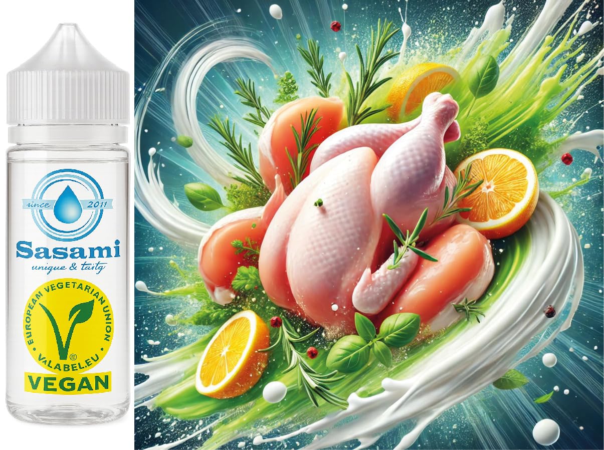 Pollo crudo aroma concentrado - Vegano - Sasami - 10ml