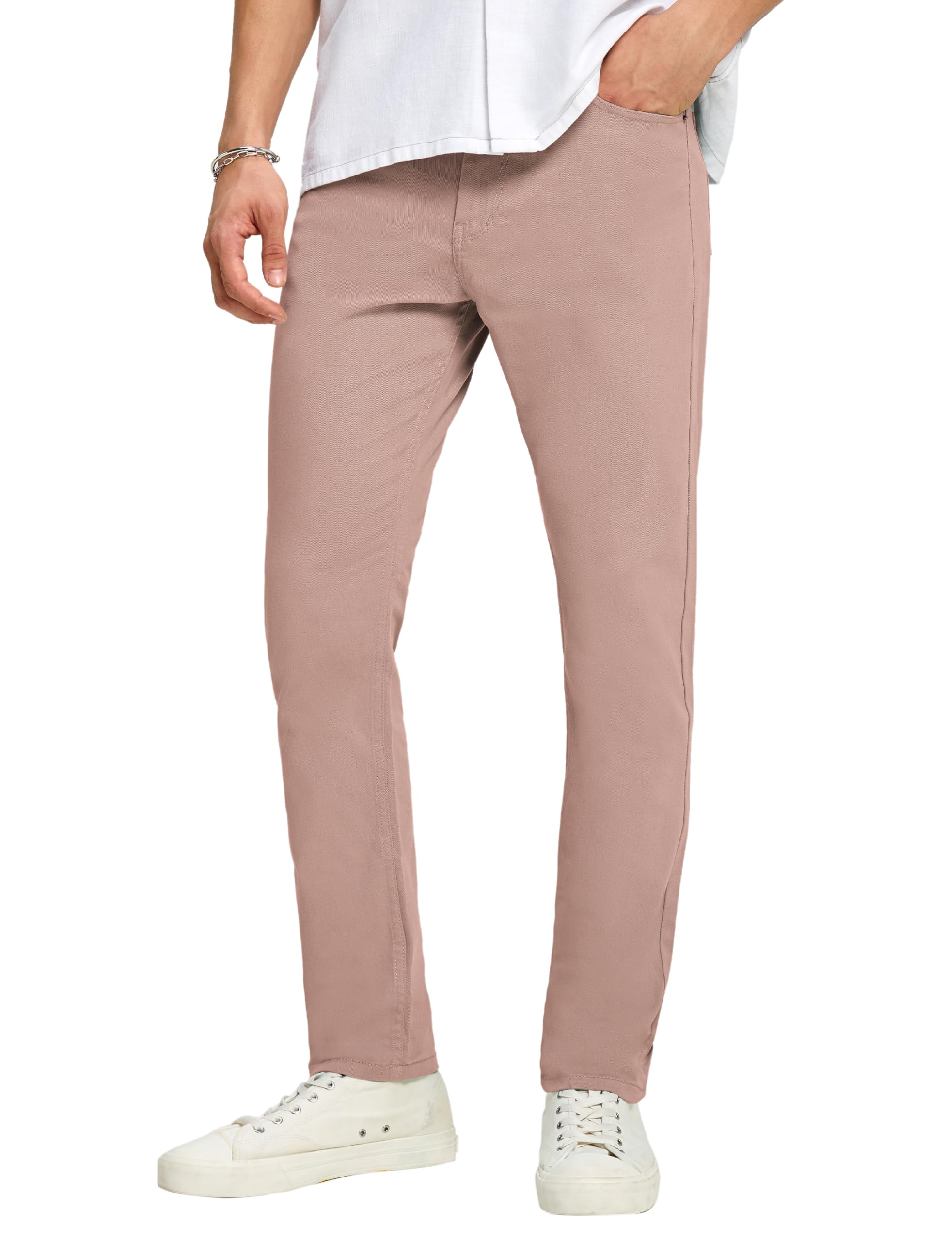 Cotton Regular Fit Chino Pants for Men | Casual Pants | D Pockets | Chino Trousers-image-48
