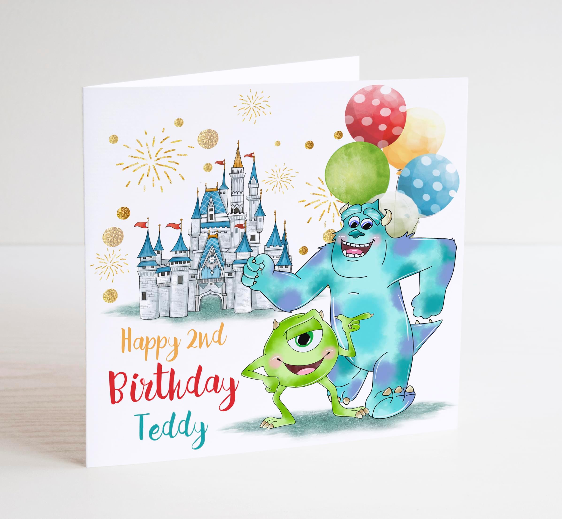 Monsters Birthday Card, Personalised Children's Birthday Card, Birthday Gift, Funny Monsters