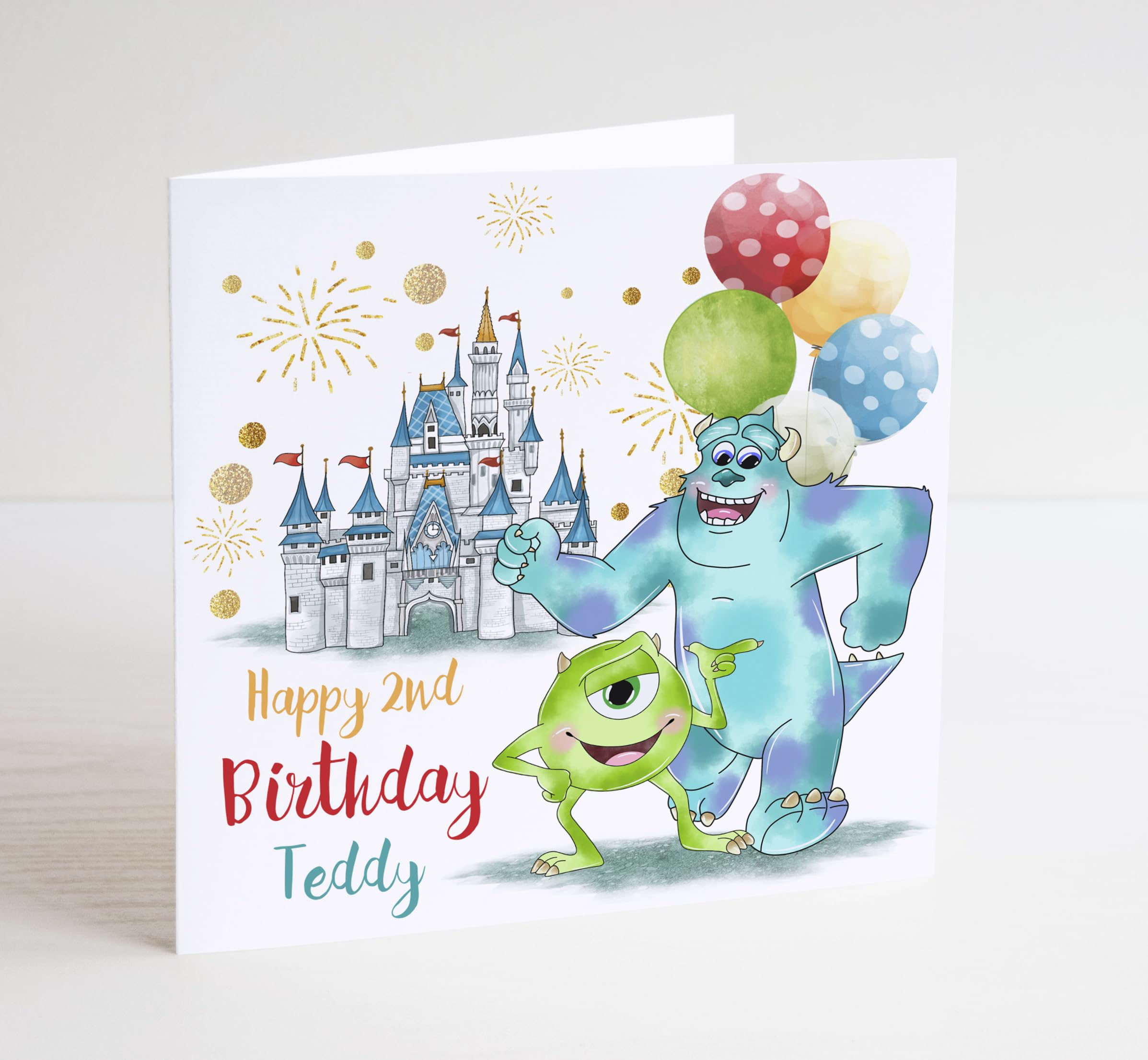 Monsters Birthday Card, Personalised Children's Birthday Card, Birthday Gift, Funny Monsters