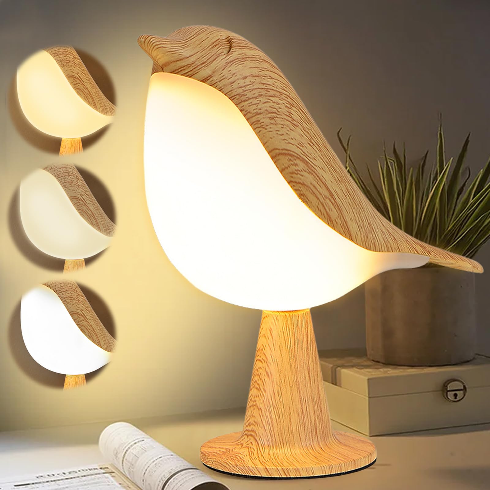 Wpsagek Hühnerlampe - 3-stufig Dimmbare Nachttischlampe Mit Verstellbaren Gelenken