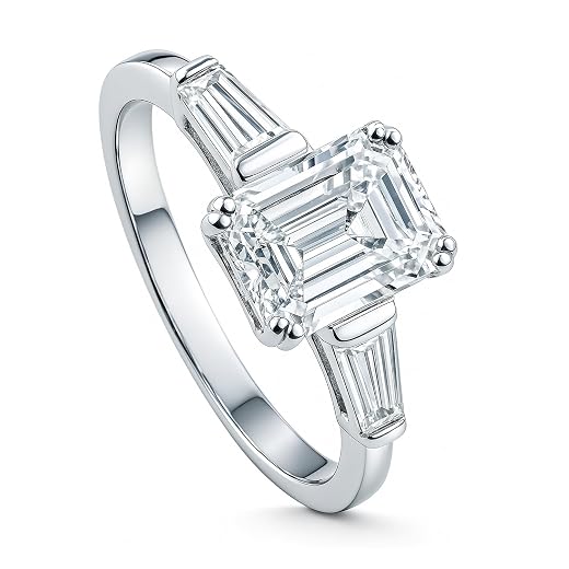 BERRICLE 3-Stone CZ Engagement Ring