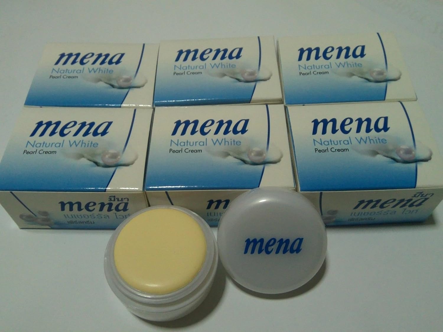 Buy 6 Piece MENA NATURAL WHITE PEARL CREAM/ Whitening Acne/ Dark Spot