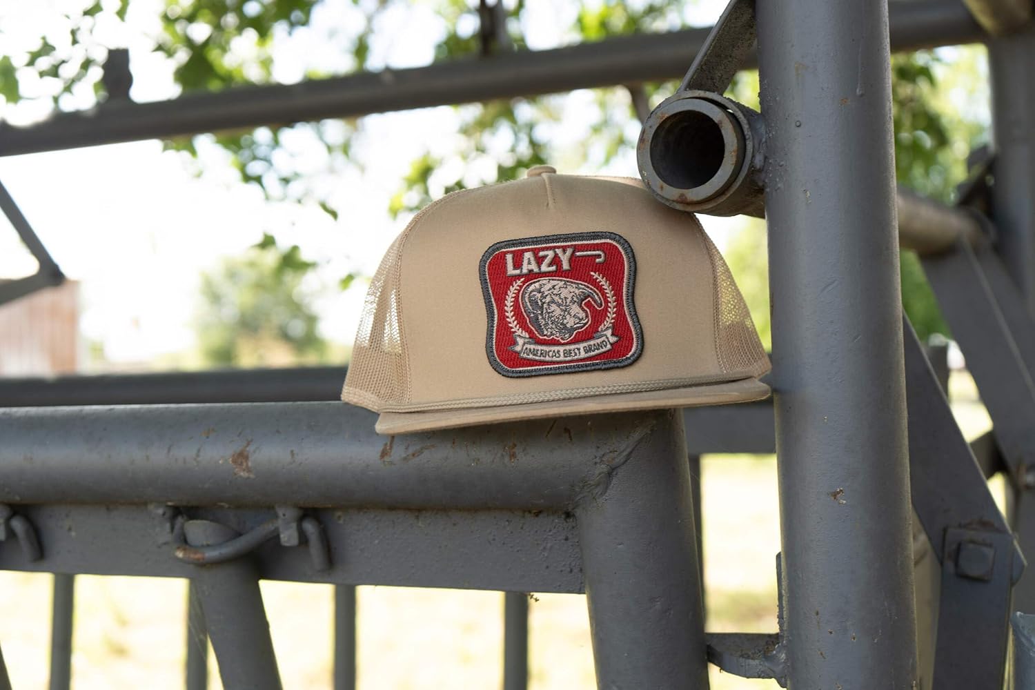 Lazy J Ranch America's Best Patch Classic Rope Trucker Hat- Adjustable Unisex Country Hats, Vintage Trucker Hat