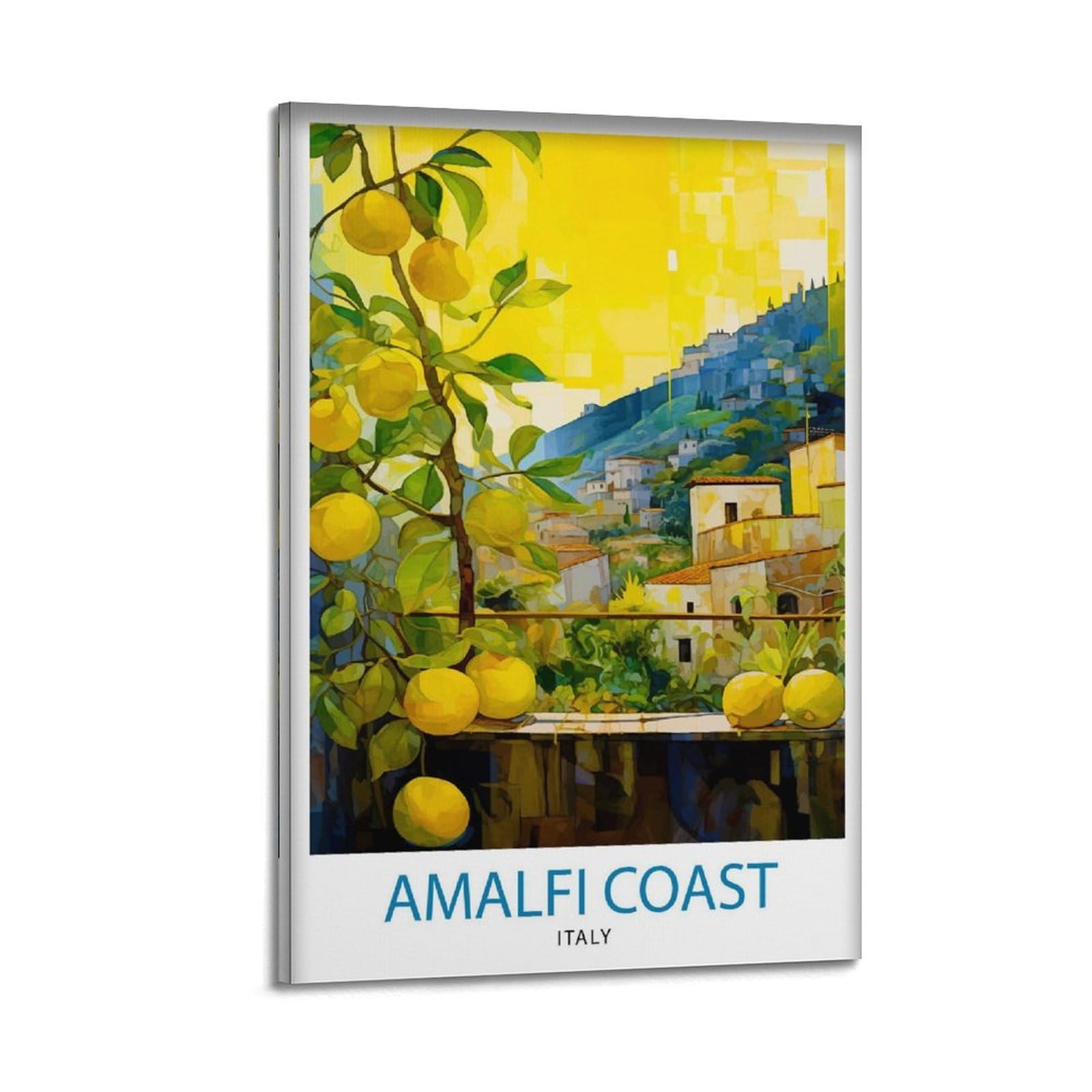 xiaoxiaoshen Amalfi Italy Travel_5 Canvas Poster Wall Art Prints Room Aesthetic Murals Bedroom And Living Decorations 24x36inch(60x90cm)