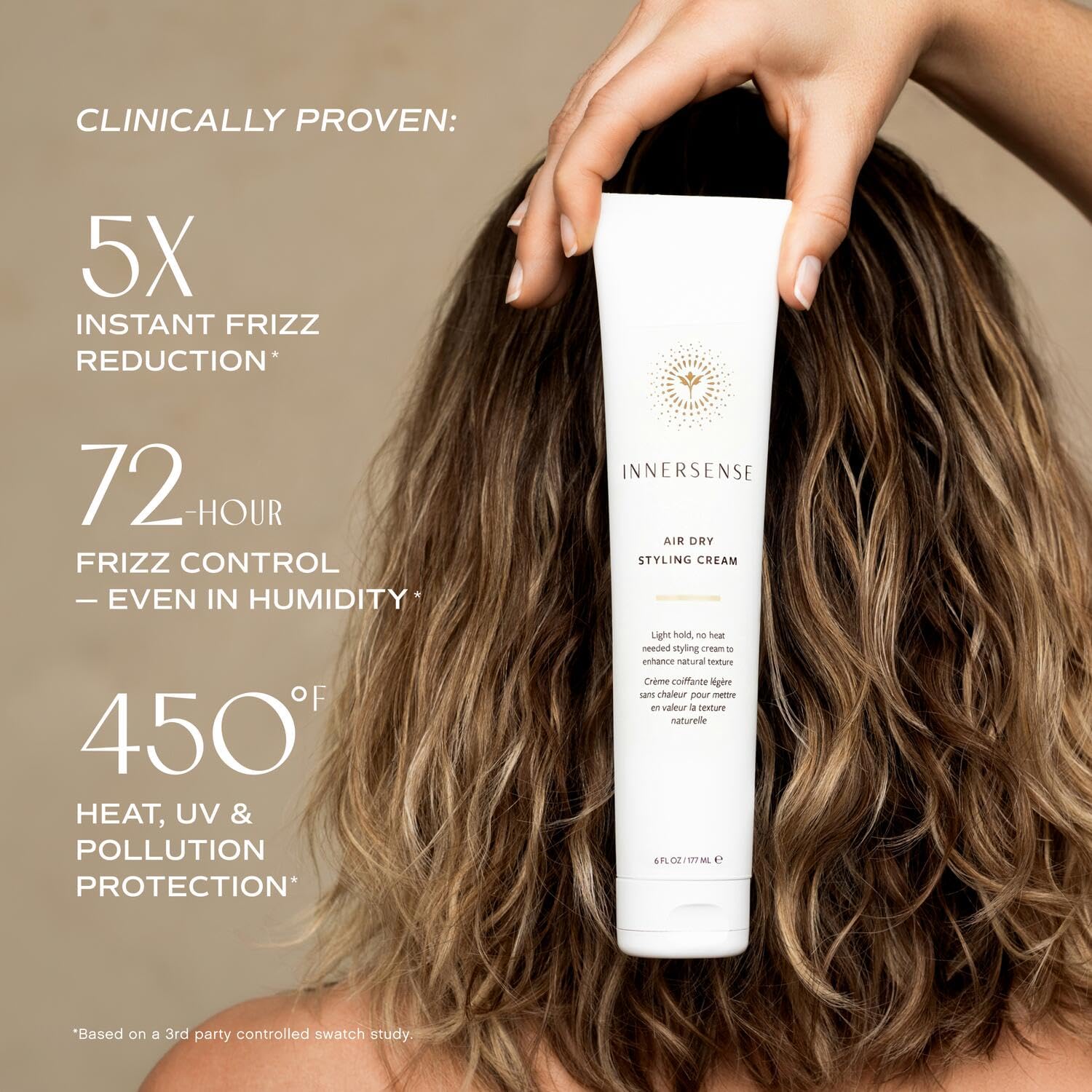 INNERSENSE Organic Beauty - Air Dry Styling Cream | Light-Hold, Reduce Frizz, Weightless Finish | Non-Toxic, Cruelty-Free, Clean Haircare (6 oz | 177 ml) - 4