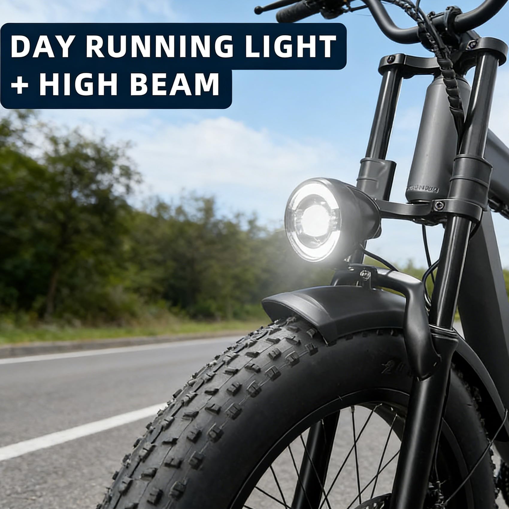 Amazon | E-Bike LEDヘッドライト ホーン付き 4ピンオスコネクター 高