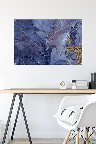 Miniatura 6 de Trends International Amy Brown - Dream Dragon Wall Poster, 22.37" x 34.00", Premium Poster & Push Pin Bundle