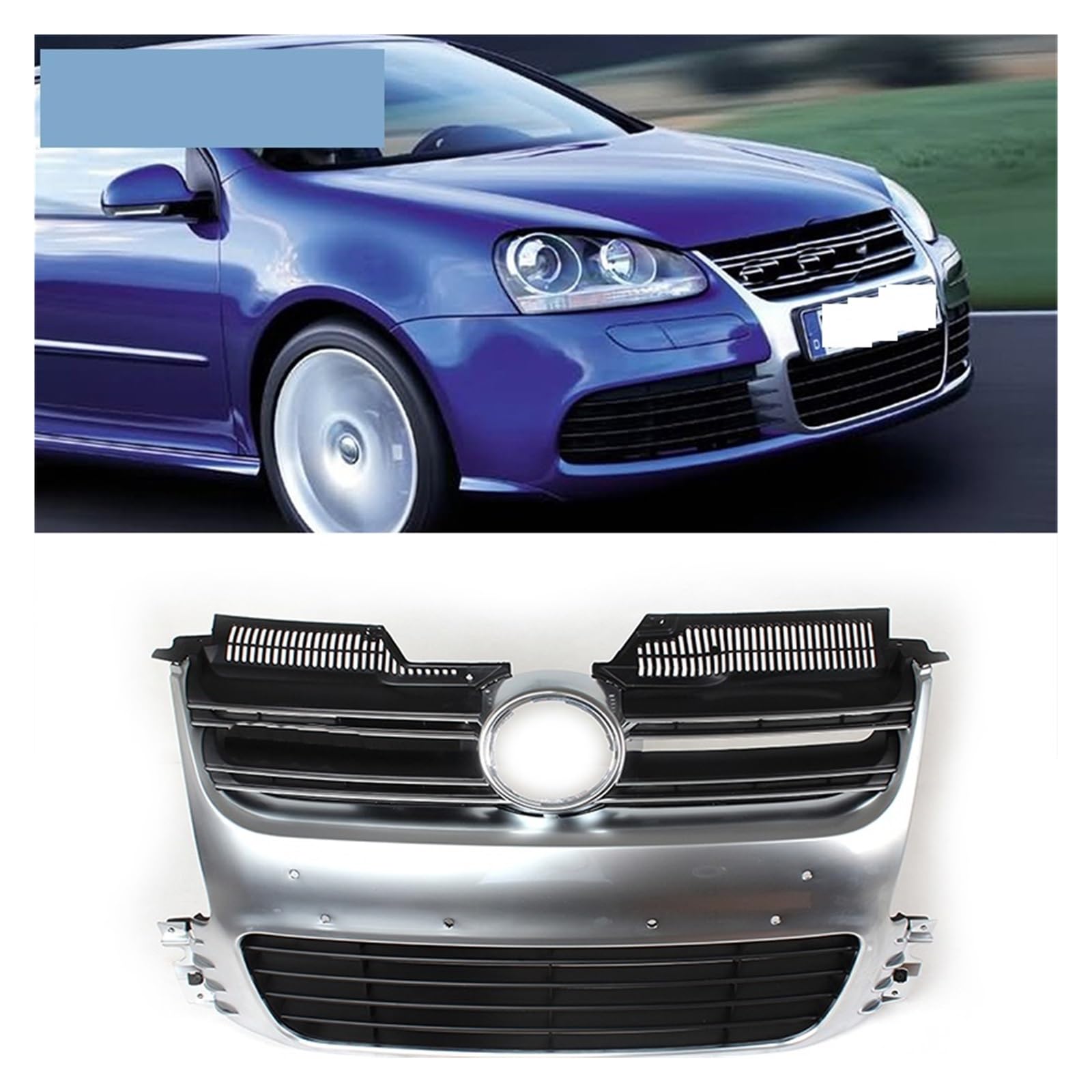Amazon | R32 MK5 ゴルフ 5 ブラックフロントレーシンググリルエンジン 