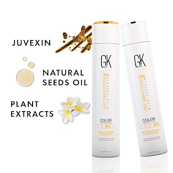 Global Keratin GKhair Feuchtigkeitsshampoo feuchtigkeitsspendender Conditioner pH+ Klärendes Shampoo (300ml/ 101 fl. oz) und 2 Serum (10ml/ 034 fl. oz) Organische Ölextrakte - Von GKhair