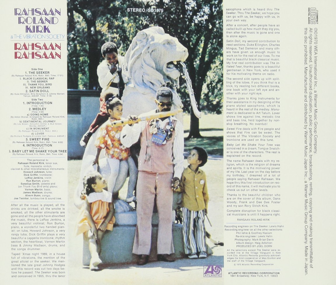 RAHSAAN ROLAND KIRK & THE VIBRATION SOCIETY - Rahsaan Rahsaan - CD