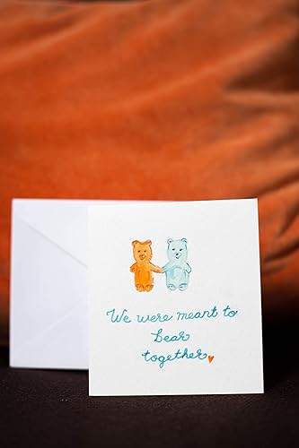 Miniatura 1 de "We were meant to bear together" - folded blank original watercolor cards