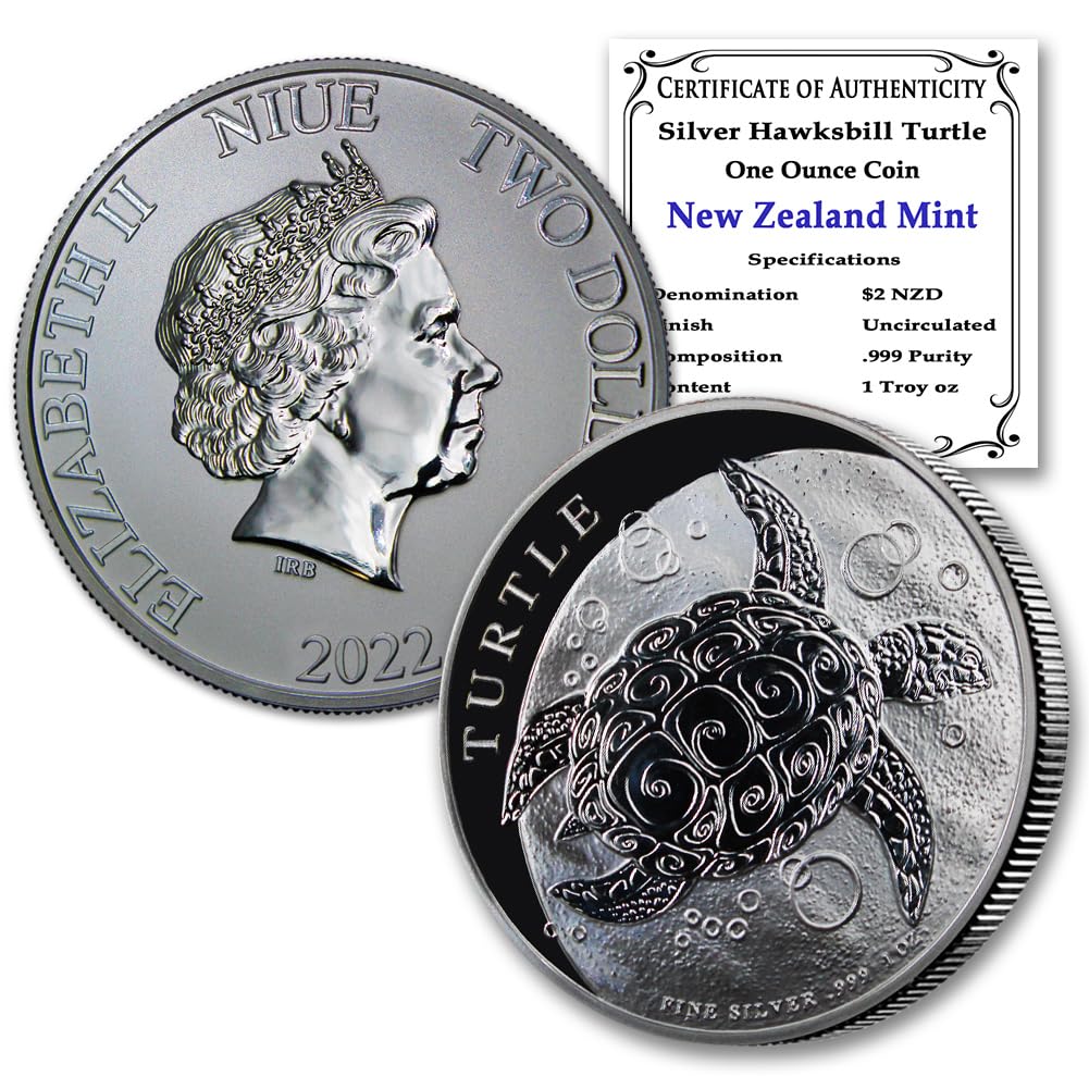 2022 1 Oz Niue Silver Hawksbill Turtle Coin Brilliant Uncirculated |  Desertcart Denmark